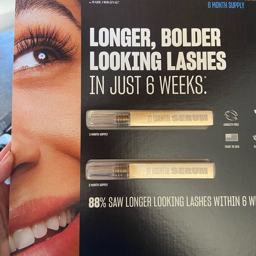 Babe Lash Essential Lash Serum. 6 month supply. Brand New. 
Retai…